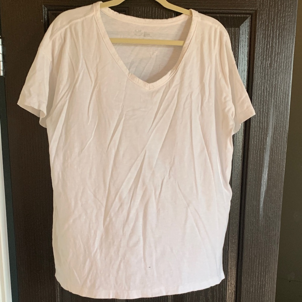 Aerie Soft Pink V-Neck Tee